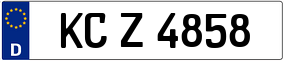 Trailer License Plate